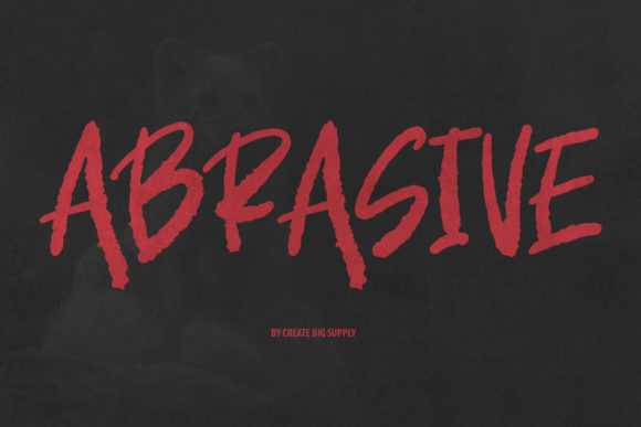 Abrasive Font for Creative Design