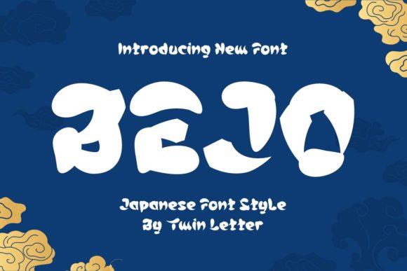 Bejo Font: A Japanese-Inspired Display Typeface for Editorial Design