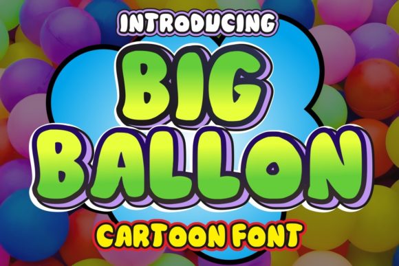 Big Ballon Font for Creative Projects