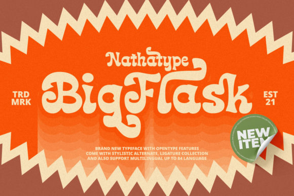 Big Flask Font for Modern Branding and Display Design