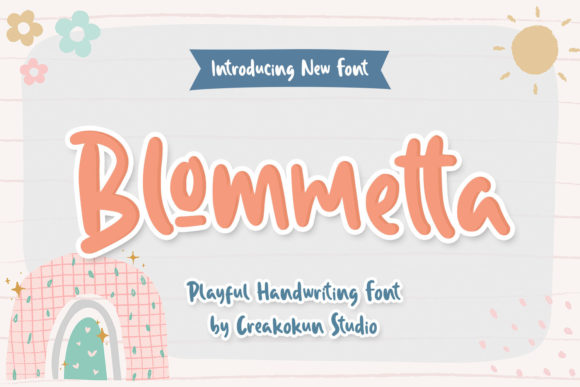 Blommetta: A Whimsical Display Font for Creative Projects