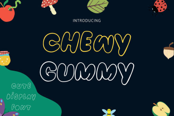 Chewy Gummy Font: A Playful Typeface for Creative Projects