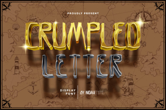 Crumpled Letter Font: A Vintage-Inspired Typeface for Memorable Branding