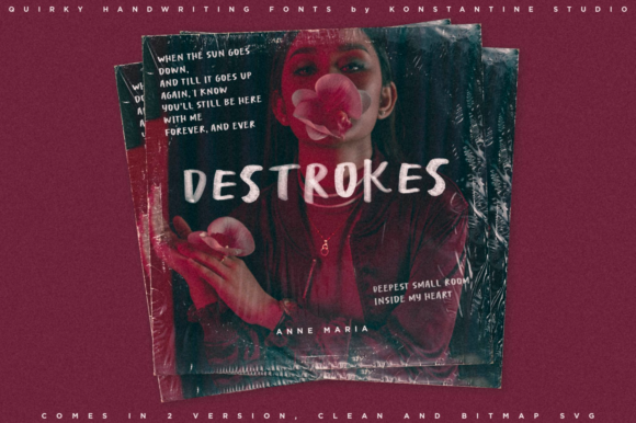 Destrokes: A Friendly Display Font for Creative Projects