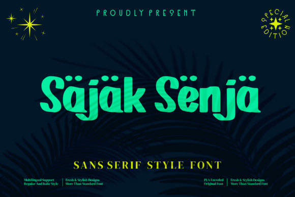 Elevate Your Brand with the Sajak Senja Display Font