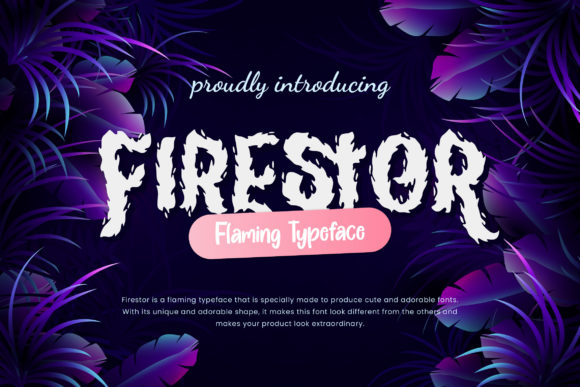 Firestor: A Bold Display Font for Web Design