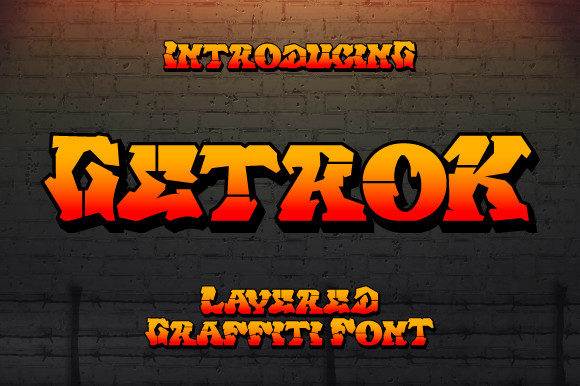 Getrok Display Font: A Wild-Style Typeface for Bold Web Design