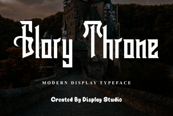Glory Throne: A Display Font for Editorial Elegance