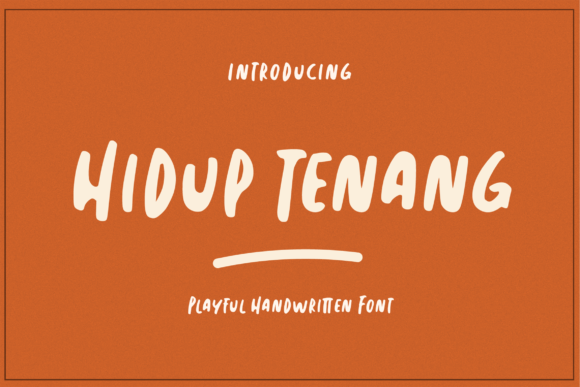 Hidup Tenang Font: A Whimsical Typeface for Creative Makers