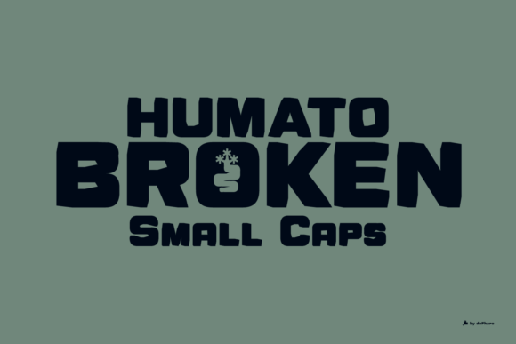 Humato Broken Font: A Display Typeface for Editorial Life