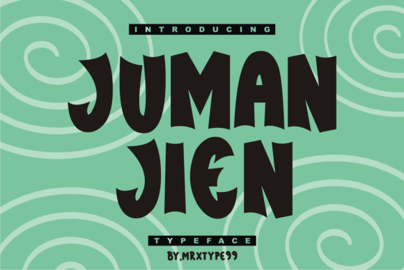 Juman Jien Display Font for Editorial Design