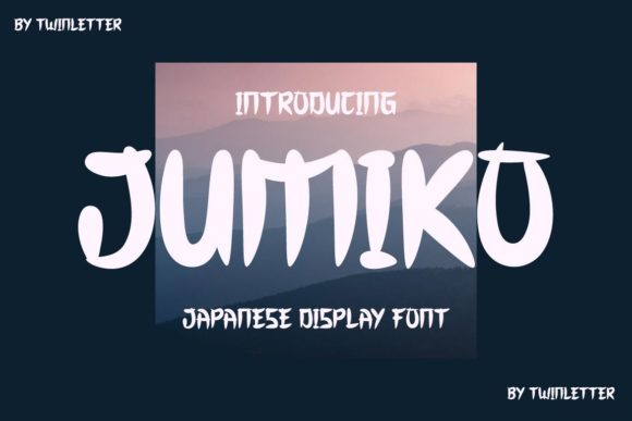 Jumiko Display Font: A Unique Japanese-Inspired Typeface for Craft Projects