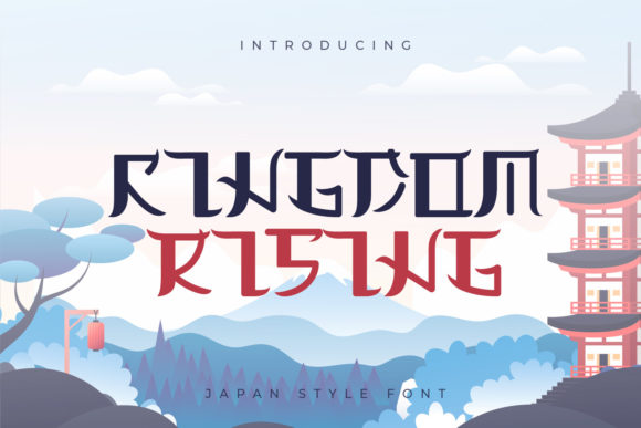 Kingdom Rising Font for Quirky Branding and Asian-Inspired Design