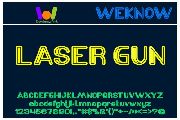 Laser Gun Font for Bold Branding