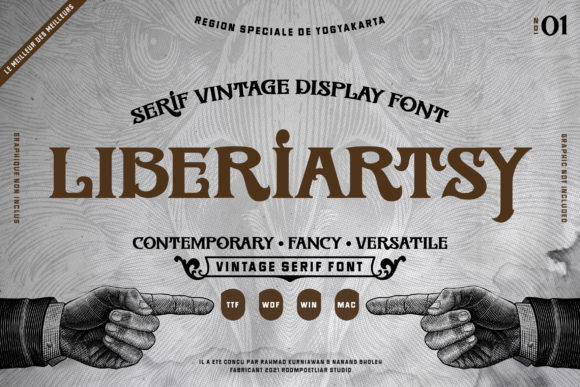 Liberiartsy: A Vintage Styled Display Font for Bold Web Design