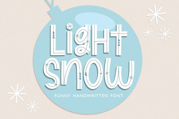 Light Snow Font: A Playful Display Typeface for Creative Projects