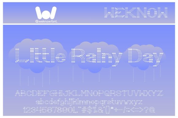 Little Rainy Day Font for Editorial Design