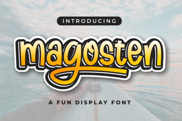 Magosten Font: A Bold Display Typeface for Creative Branding