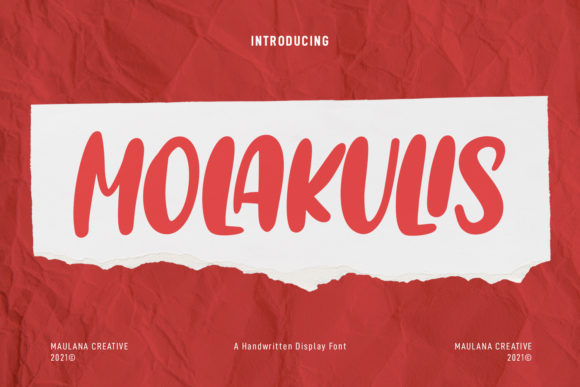 Molakulis Display Font for Creative Branding Projects