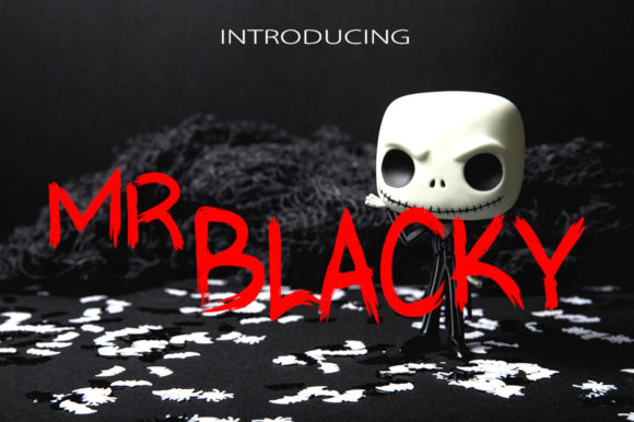 Mr Blacky: A Spooky Display Font for Makers