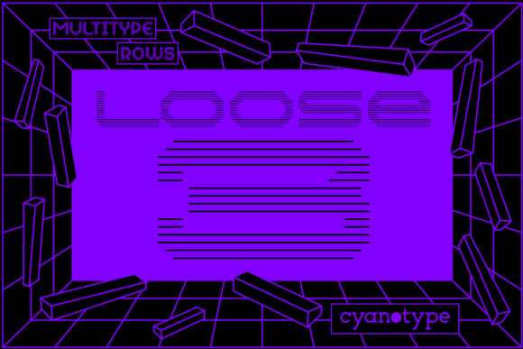 MultiType Rows Loose 3 Font