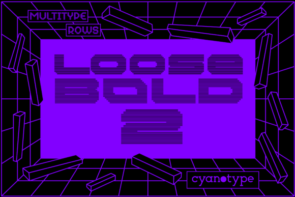 MultiType Rows Loose Bold 2 Font