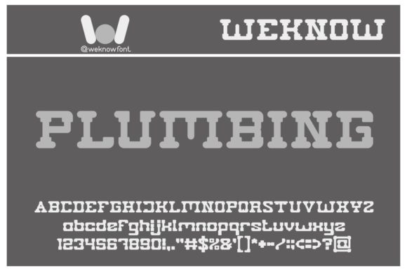 Plumbing Font: A Stylish Typeface for Creative Makers
