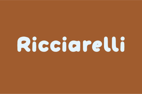 Ricciarelli Display Font for Web Design Projects