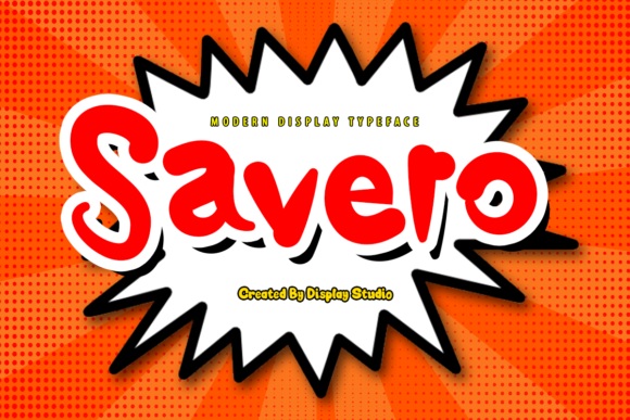 Savero: A Modern Display Font for Creative Branding Projects