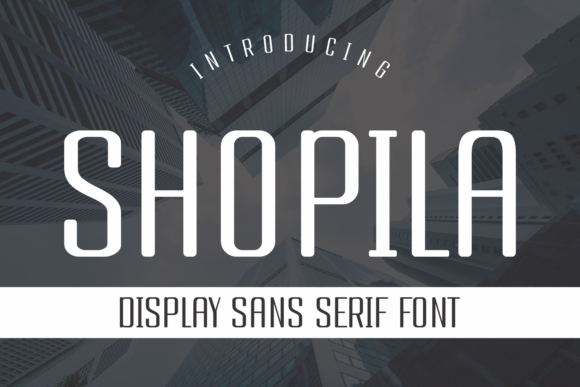Shopila Font for Modern Web Design and Branding