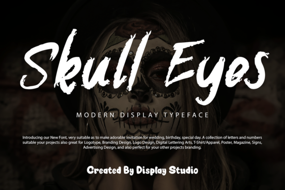 Skull Eyes Typeface for Impactful Branding and Campaigns