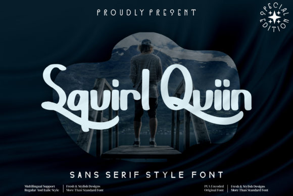 Squirl Quiin: A Display Font That Elevates Creative Projects