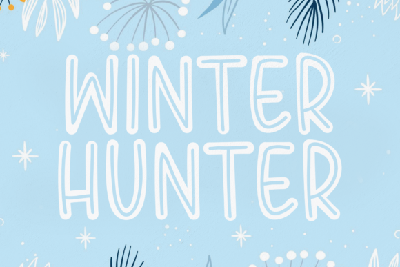 Winter Hunter Font for Creative Makers and Designers